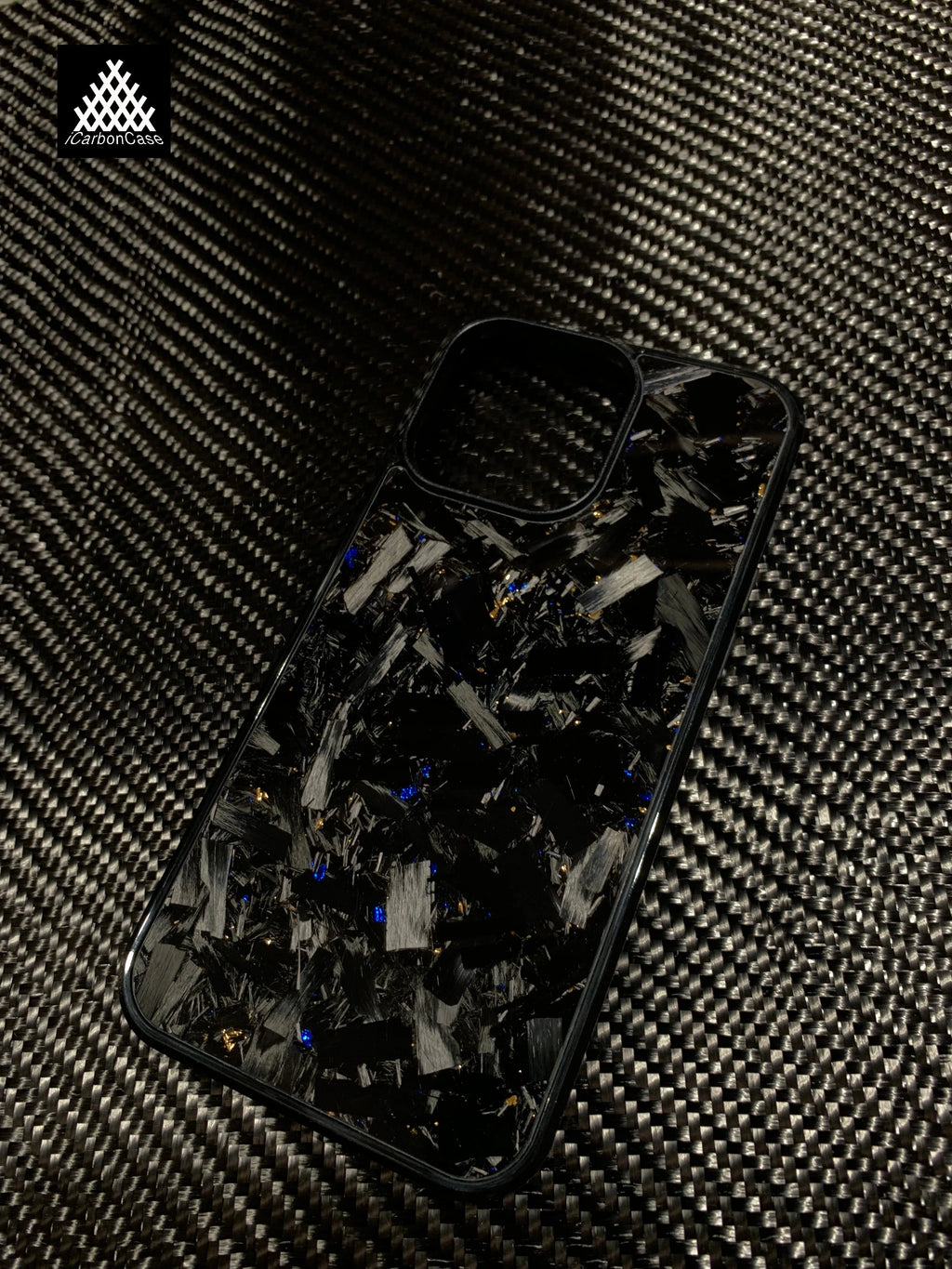 Forged Blue and Gold Carbon Case
