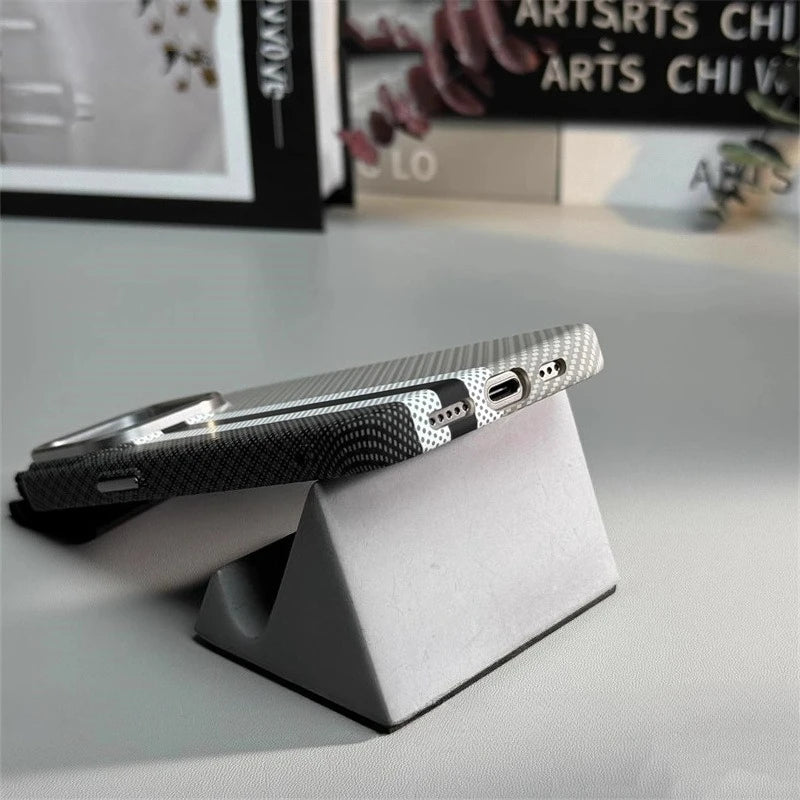 Grey Carbon Fiber Case for iPhone