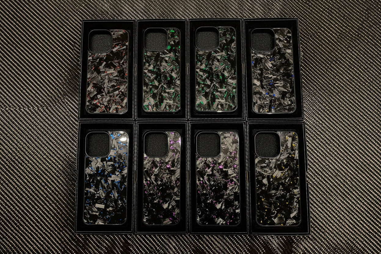 Forged Blue and Gold Carbon Case