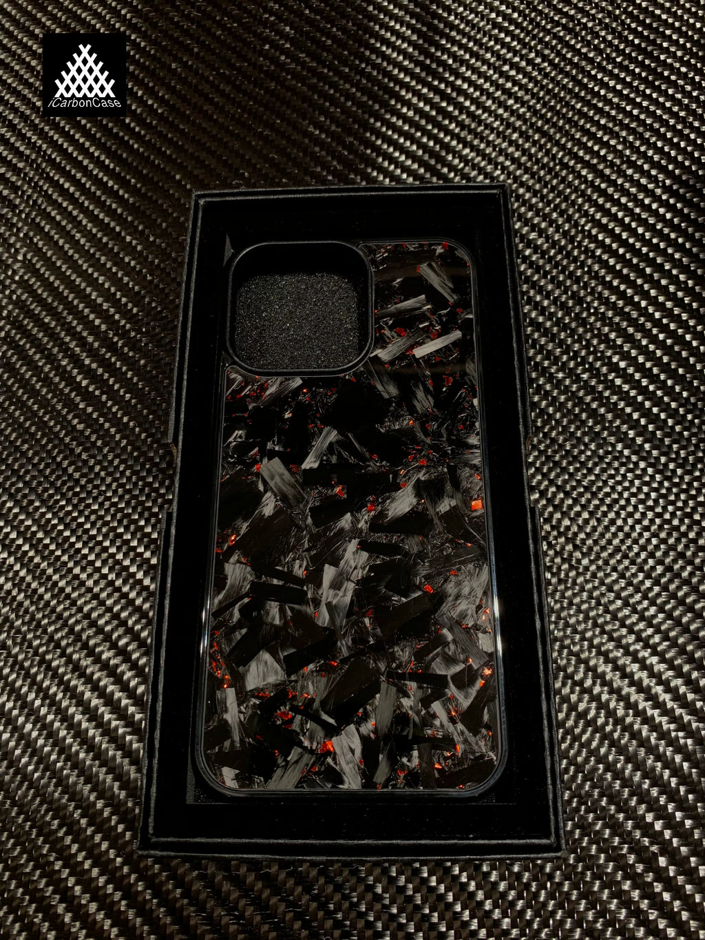 Forged Red Carbon Case